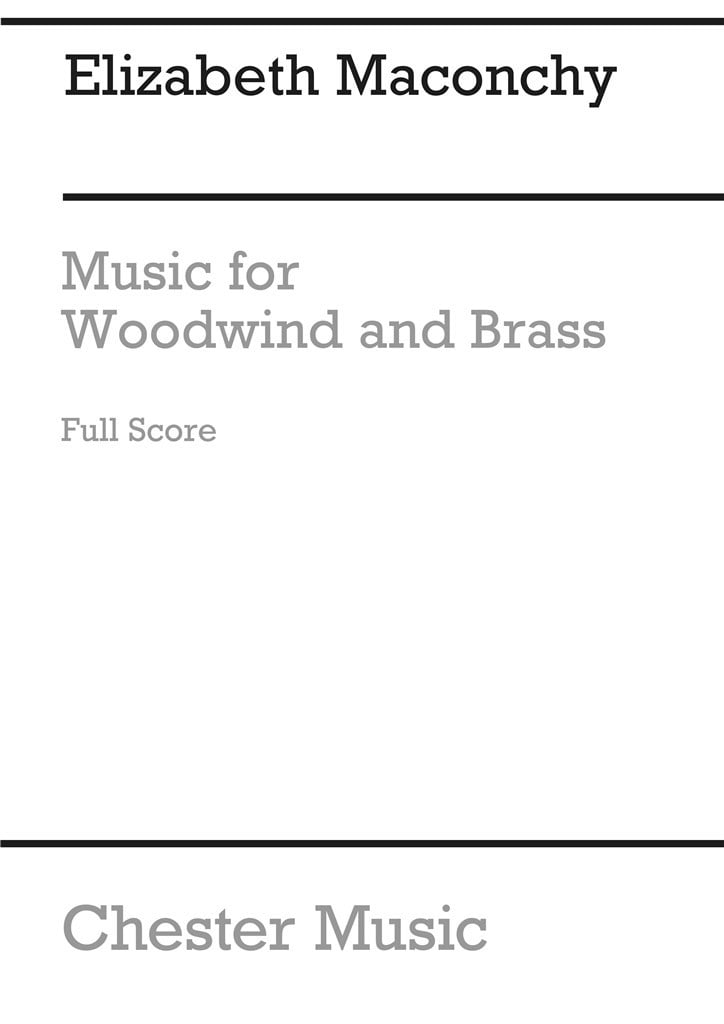 Maconchy Music For Woodwind And Brass (1965) F/s